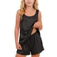 thumbnail image 2 of Estilo Verano Conjunto de Niños de Color Sólido Cuello Redondo sin Mangas Y Pantalones Cortos Dos Piezas de Ropa de Casa para Niños, 2 of 8