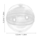 thumbnail image 3 of 200 cápsulas transparentes para máquinas expendedoras, ideales para exhibir juguetes y regalos de fiesta. Esferas de plástico transparentes y duraderas para manualidades y abalorios., 3 of 8