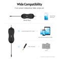 thumbnail image 3 of Andoer Wireless Microphone System (2 Transmitters & 1 Receiver 3.5mm Plug) Rechargeable Lavalier Lapel Mic, 3 of 8