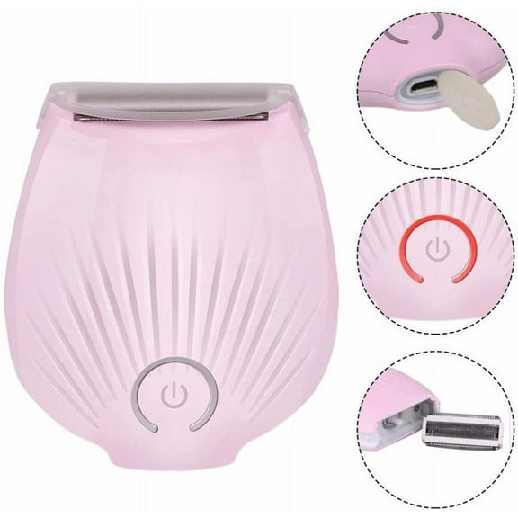 GIXUSIL Electric Shaver for Women, Smooth and Silky Razor on The Move, Rechargeable Portable Trimmer Removal Device for Wet/Dry Shaver for Armpit of Legs of Face (Pink)