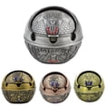 thumbnail image 4 of CNKOO Men Vintage Semi-Closed Egyptian Pharaoh Pyramid Rhinestone Metal Ashtray Gift, 4 of 10