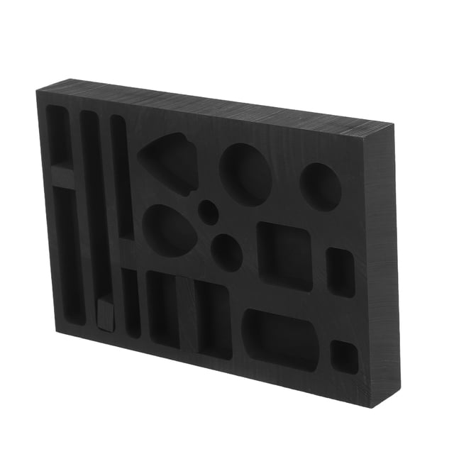 WHAMVOX Black Graphite Mold for Jewelry Casting High Purity Metal Melting Mold with Movable Divider