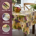thumbnail image 4 of Colorful Wine Cellar and Grape Theme 52 x 70 inch Rectangle Flannel Backed Vinyl Dining Tablecloth, 4 of 9