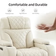 thumbnail image 6 of 2 Pieces Power Recliner Chair Sets,Faux Leather 3-Seat Reclining Sofa,Loveseat Recliner Chair for Living Room Furniture Set Home Theater Seating with Adjustable Headre,USB Ports,Cup Holders, 6 of 9