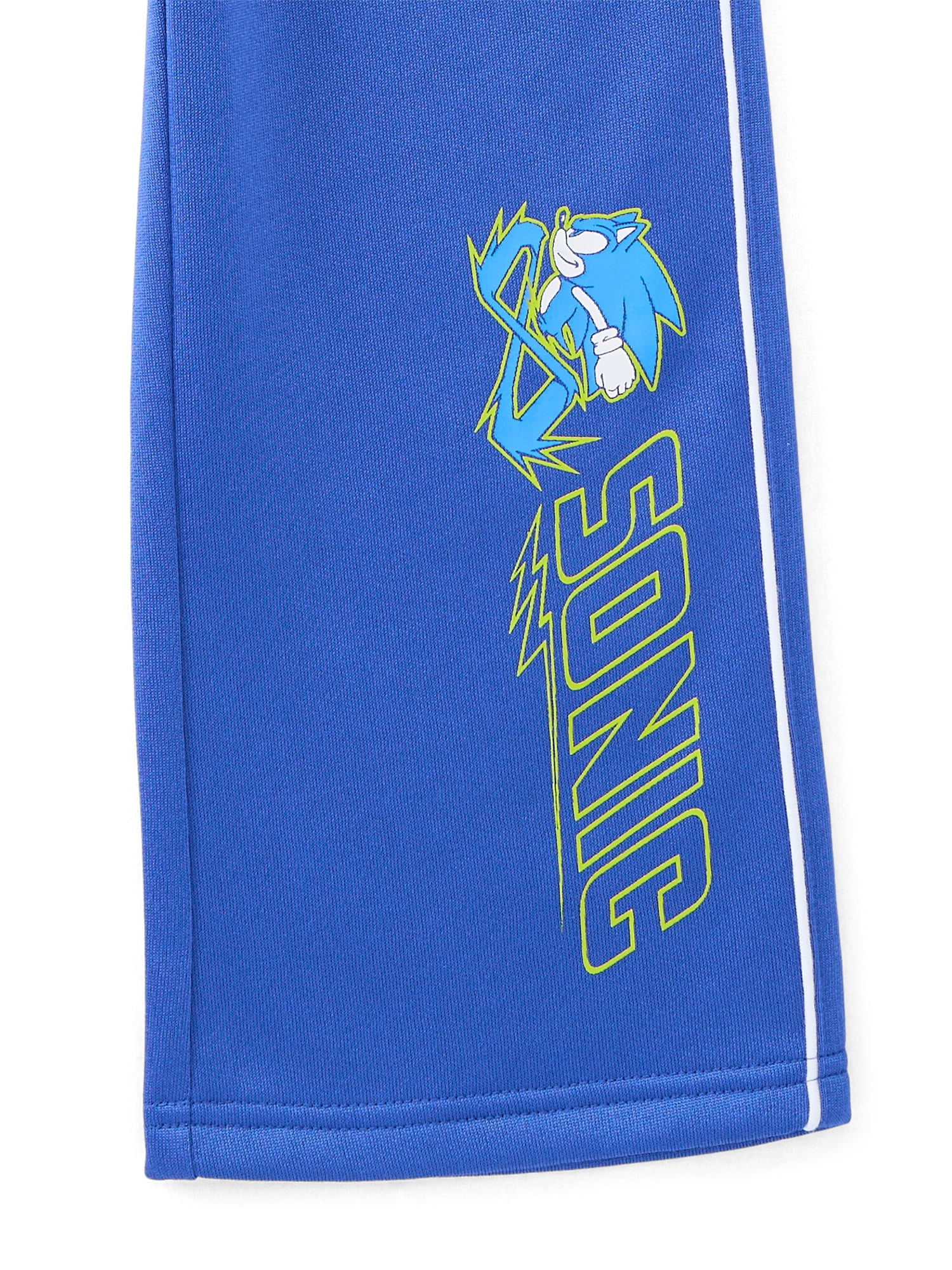 Sonic the Hedgehog Boys Graphic Track Pants, Sizes 4-16