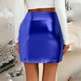 thumbnail image 5 of adviicd Womens Metallic Sexy Shiny Stretchy Short Pencil Party Skirt BU1, M, 5 of 8