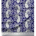 thumbnail image 1 of Soimoi Rayon Fabric Floral & Paisley Block Print Sewing Fabric Yard 56 Inch Wide, 1 of 3
