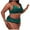Green, variant on QLEICOM Womens Swimsuits Tummy Control Plus Size Swimsuit Coverup Fashion Sexy Summer Plus Size Green Leopard Print Strap Bikini Swimsuit Green L
