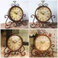 thumbnail image 2 of Miangastore Classic Vintage Desk Clock Decorative Piece Mute Design No Battery Required, 2 of 7
