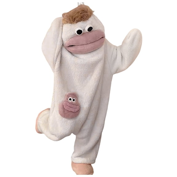 Funny Green Big Mouth Monster Onesie Monster Onesie Plush Onesie Kids Cozy One Piece Home Loungewear Trendy Stylish Wearable Onesies