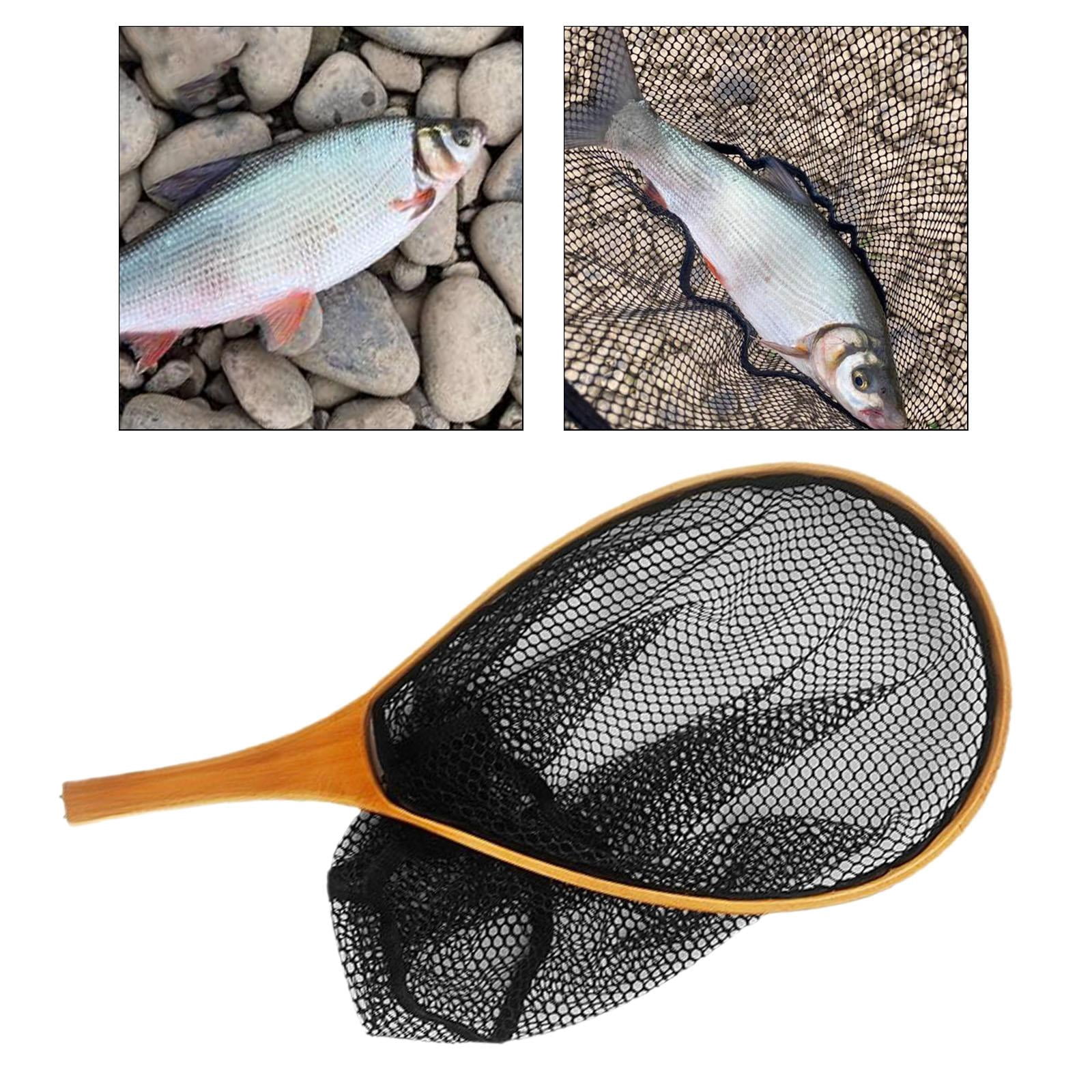 MAGIDEAL Fly ing Net Hand Landing Triangular Wood Frame Landing