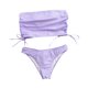 thumbnail image 4 of Traje de baño de playa con correa superior de tubo trasero de color sólido dividido cómodo para mujer OAVQHLG3B Store lin121212, 4 of 4