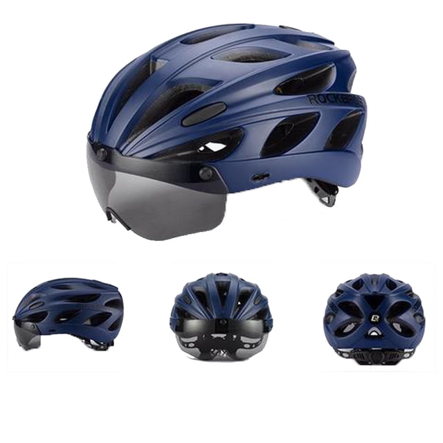 Casco Para Ciclismo Con Mica Magnética Y Visera Rockbros Casco mica visera