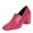 Pink, variant on YDN Women Classic Chunky Block Mid Heel Pumps Square Closed Toe Loafers Slip On Daily Walking Dressy Ladies Shoes Size 10 Pink