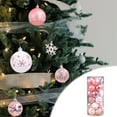 thumbnail image 5 of 24-Piece Christmas Ball Ornament Set Colorful Painted Electroplated Plastic Hanging Decorations Tree Baubles Bucket Collection Holiday Decor, 5 of 5