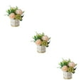 thumbnail image 1 of Justharion Simulation Flower Set Effortless Beauty Any Home Decor Style Indoor Or Outdoor Pinellia Champagne 3Set, 1 of 6
