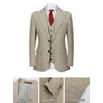 thumbnail image 4 of Beauty-Emily Men’s 3-Piece Suit Set – Vertical Striped Blazer, Vest & Pants, Classic Two-Button Design for Wedding, Business, Party, or Formal Events, 4 of 8