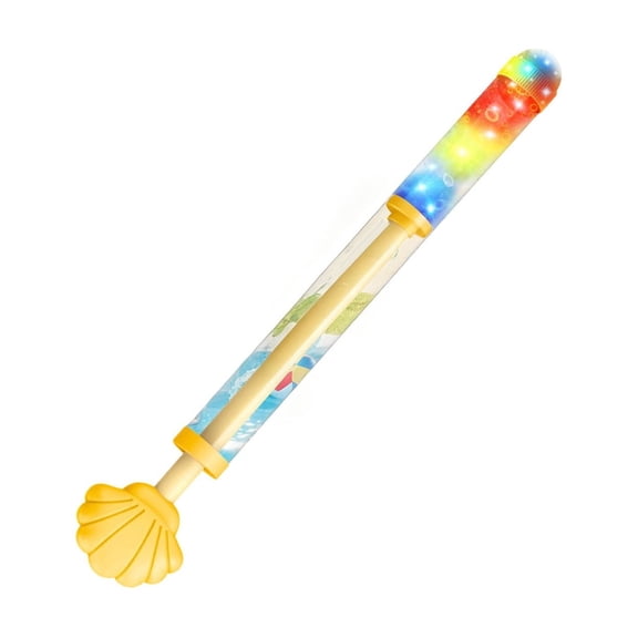 4PCs Glow Firework Water Blaster, High Pressure Pull Out Water Squirter, Portable Night Water Play Gear for Evening Patio, Beach and Independence Day Parties
