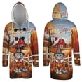 thumbnail image 3 of Thanksgiving Scottish Fold Pilgrim Grateful, Thankful, Blessed Fall Welcome All Over Print 3D Hooded Duffle Toggle Coat Cat Lover Kitten Owner Gifts - 00021, 3 of 6