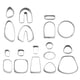 thumbnail image 4 of 18 piezas de cortadores de arcilla polimérica, paquete de inicio, de corte de metal hecho a material acero inoxidable, para joyería vegetal, Fernando Cortador de arcilla polimérica, 4 of 7