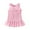 Pink, variant on MIXUE Baby Girls Casual Dresses Summer Solid Color Crew Neck Bowknot Sleeveless Ruffled A Line Princess Dance Party Dress Outwear,Pink,9-12 Months