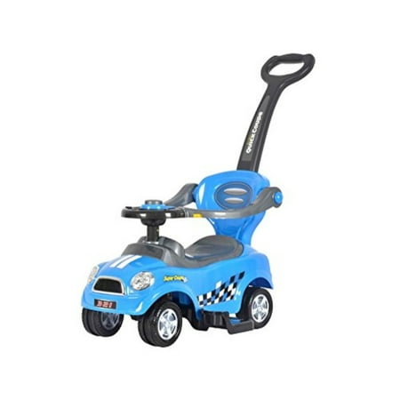 Best Ride On Cars Mini 3 in 1 Push Car, Blue (Best Car Shampoo For White Cars)