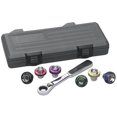 thumbnail image 1 of GEARWRENCH 7 Pc. 3/8" Drive 6 Pt. Magnetic Oil Drain Plug Socket Set, Metric - 3870D, 1 of 5