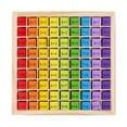 thumbnail image 1 of Bandeja de madera para tablas de multiplicar, juguetes matemáticos, regalo para niños 99 colorido, 1 of 8