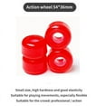thumbnail image 4 of 4 Pcs/set Roue de Skateboard Longboard 54mmx36mm 82A Roue Acrobatique Skateboards Downspeed PU Roue, Noir, 4 of 5