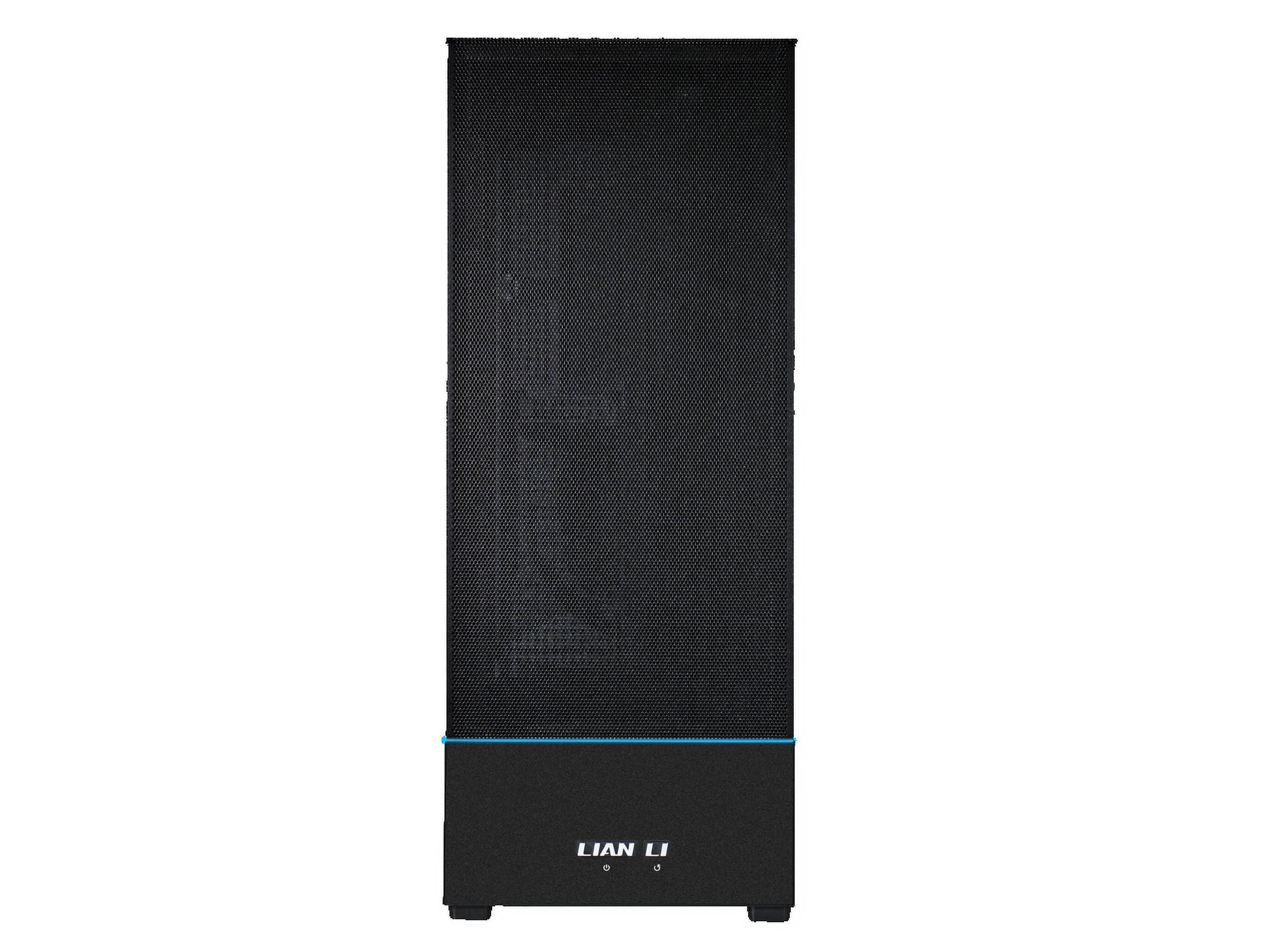 Lian-Li SUP01 RGB Tempered Glass ATX Small Tower Computer Case, Black