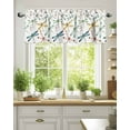 thumbnail image 2 of Dragonfly Valances for Windows Watercolor Colorful Wings Flying Valance Rod Pocket Light Filtering Short Window Treatments Curtains for Kitchen Bathroom Living Room Bedroom, 1 Panel, 60 x 18 Inch, 2 of 7