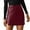 Wine, variant on Women's High Waist Mini Skirt Leather PU Split Bodycon Pencil