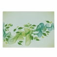 thumbnail image 1 of Abstract Cutting Board, Floral Design with Water Touch Inspired Modern Details Art, Decorative Tempered Glass Cutting and Serving Board, Small Size, Yellow Green and Blue, by Ambesonne, 1 of 1