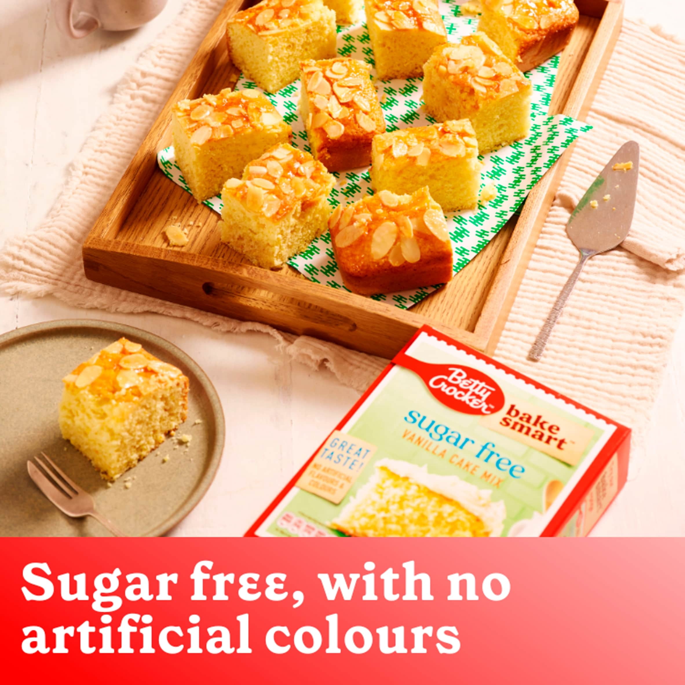 Betty Crocker Bake Smart Sugar Free Vanilla Cake Mix 350g, Imported from Britain