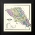 thumbnail image 2 of Thompson 15x15 Black Modern Framed Museum Art Print Titled - Sonoma California Landowner - Thompson 1877, 2 of 5