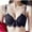 B_ Black, variant on SMihono Women's Lace Sexy Underwire Mesh Bra Front Bow Tie Back Closure Full Coverage Sheer Plus Size Unpadded Bras Red 36/80AB