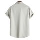 thumbnail image 5 of Camisa de manga corta de un solo pecho con botones informales para la playa para hombre Pompotops  oipoqjl43710, 5 of 9