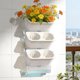 thumbnail image 4 of Wall Mounted Flower Pot Indoor Balcony Vegetable Planting Greening Water Absorbing Flower Pot Succulents Strawberry Vegetable Pot, 4 of 6