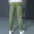 thumbnail image 6 of HIPYLO Petite Wide Leg Pants Boys Pants Size 8 Lounge Pants Kids Uniform Pants Black Baby Clothes Preppy Teen Clothes Boys 6t Clothes, Light Green 9-10 Years, 6 of 8