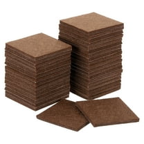 Furniture Pads, 36Pcs 2.5" - Square Self Adhesive Felt Furniture Pads, Floor Protectors for Furniture Feet Chairs Legs Hardwood Floors (Brown)