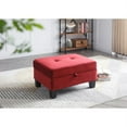 thumbnail image 2 of Glory Furniture Monaco G0494-O Ottoman , BURGUNDY, 2 of 6