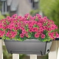 thumbnail image 4 of 10 Bundles Artificial Flowers Outdoor UV Resistant Fake Flowers No Fade Faux Plants Garden Porch Window Box Decorating (Pink), 4 of 5