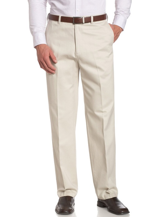 Savane Men's Flat Front Performance Chino Pants