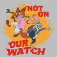 thumbnail image 2 of Girls Zootopia 2 Nick and Judy Not on Our Watch T Shirt, 2 of 5