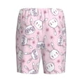 thumbnail image 4 of Yiaed Cute Rabbit Flower for Men's Soft Sleep Pajama Short Lounging Pajama Shorts-XX-Large, 4 of 8