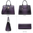 thumbnail image 4 of Dasein Women Handbags and Purses Ladies Shoulder Bag Top Handle Satchel Tote Work Bag with Matching Clutch, 4 of 8