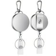thumbnail image 3 of 6Pcs Retractable Pull Key Ring ID Badge Lanyard Name Tag Card Holder Reel Belt, 3 of 7