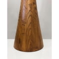 thumbnail image 2 of Sleek Walnut Wood Finished Floor Lamp with Frosted Glass Shade, 2 of 2