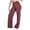 Brick Red, variant on Straight Leg Leggings for Women Tummy Control No Front Seam Workout Leggings for Women High Waist Soft Yoga Pants AG,M