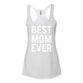 thumbnail image 2 of Wild Bobby, Best Mom Ever Mothers Day Gift, Mother's Day, Women Tri-Blend Racerback Tank Top, Heather White, Medium, 2 of 3